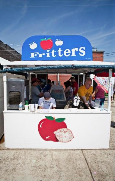 Apple fritters stand